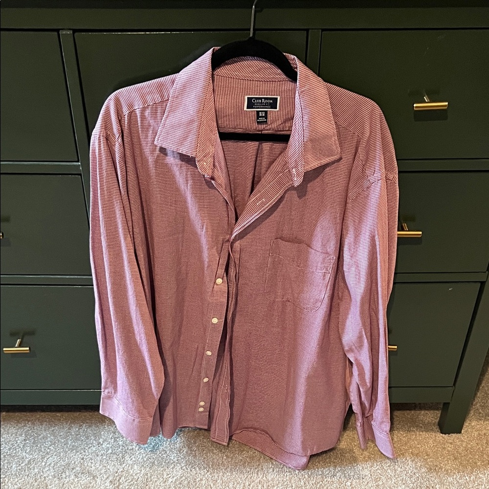 Club Room Red Men's Shirt